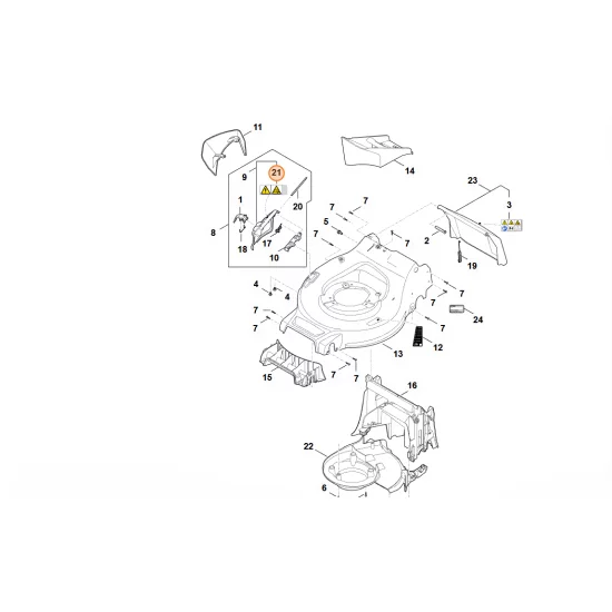 STIHL  Tabliczka ostrzegawcza WA41 967 7200